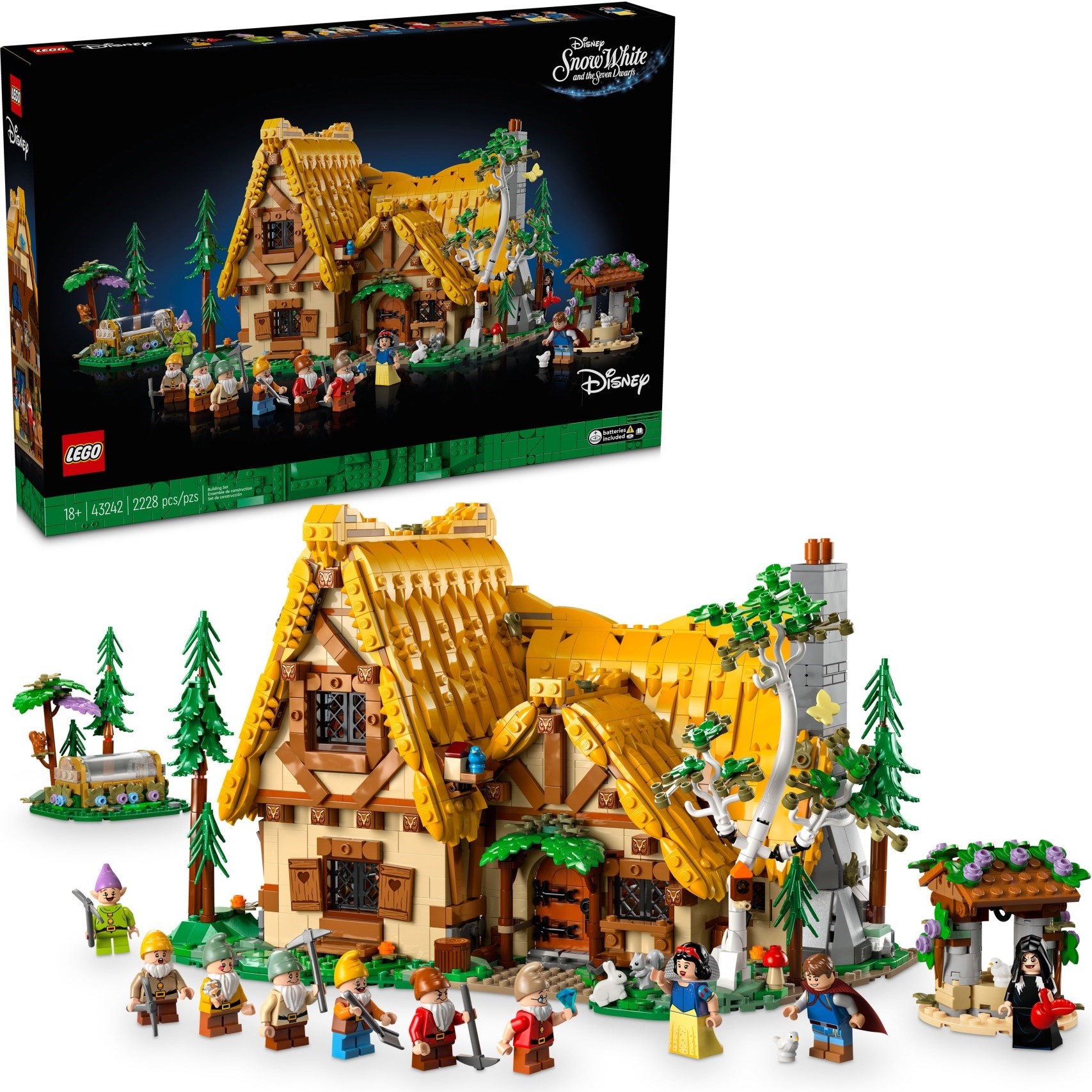 Купить Lego 43242 Disney Дом Белоснежки и семи гномов